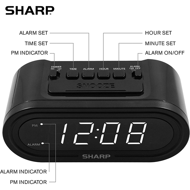 SHARP Digital Alarm with AccuSet - Image 2