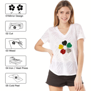 Black HTV Vinyl Rolls